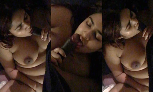 Big Boobs Horny Wife Giving Blowjob