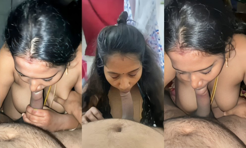 Tamil Newly Married Wife Blowjob Sex and Fucking Hard With Hubby
